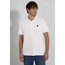 STREET ONE Kurzarm Poloshirt in Stretchqualität - Weiß
