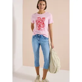 Cecil 3/4 Slim Leg Jeans im Casual Fit Light Blue Washed 34 - 34W / 22L