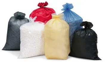 Abfallsäcke aus Polyethylen (PE), 120 Liter Volumen, Materialstärke 20 μ, 500 Stück, blau