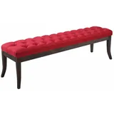 CLP Sitzbank Ramses Stoff antik-dunkel, mit hochwertiger Polsterung rot 150 cm x 46 cm x 38 cm