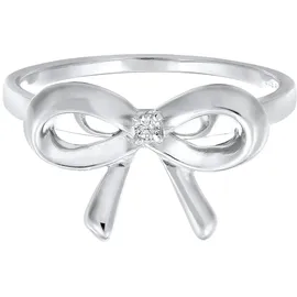 Elli DIAMONDS Ring 925 Sterling Silber Schleife, Verlobungsring in Weiß | Gr.: 52