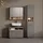 livinity Temo Hochschrank 38 x 190 cm Anthrazit/Sonoma Holz
