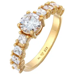 Elli Elli Ring Zirkonia Verlobung Eternity 925 Silber Ringe   Damen 