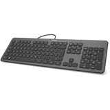 Hama KC-700 Tastatur anthrazit/schwarz, USB, DE (182652)