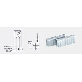 BETEON24 Freeman Akku Zaunklammergerät LD400 38-50mm 2x4,0Ah für 9G Zaunklammern Paslode DeWalt KL-89.3