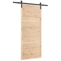 vidaXL Schiebetür rechts 80 x 208 cm braun