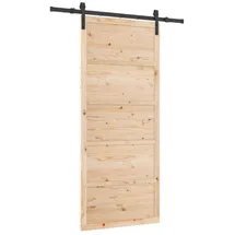 vidaXL Schiebetür rechts 80 x 208 cm braun