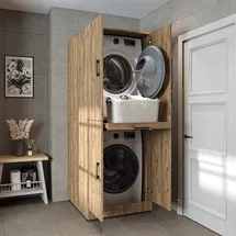 roomartstore.de Dora-i Waschmaschinenschrank 70 x 0 x 0 cm Braun