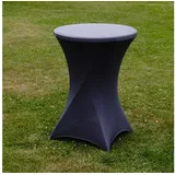 Baumarktplus Stehtischhusse Stretch anthrazit Partytisch Bistrotisch 80cm