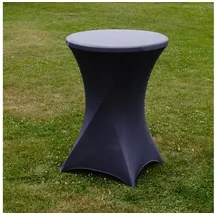 Baumarktplus Stehtischhusse Stretch anthrazit Partytisch Bistrotisch 80cm
