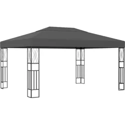 Pavillon 3×4 m Anthrazit Stoff