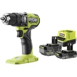 RYOBI Bohrmaschine & Akkuschrauber, Akku-Hammerbohrschrauber RPD18BL-2C42S 18V 1*2.0Ah 1*4.0Ah (Batteriebetrieb)