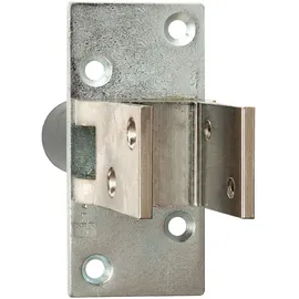 DICTATOR Dictator, Pendeltürbeschlag, Feststell. 90°, Ts 19 - Messing vernickelt | 19-24 mm, Messing Beschlag für Schwingtür