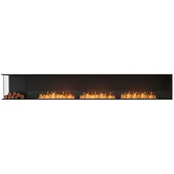 EcoSmart Flex - Front + links offen [Ethanol Einbau Gehäuse]: Flex140 - Holzbox linksseitig