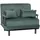 Mendler Schlafcouch Chenille 1-Sitzer Blau/Grün