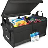 ATHLON TOOLS Premium Kofferraumtasche Mit Deckel - 60 Liter XXL Auto Kofferraum