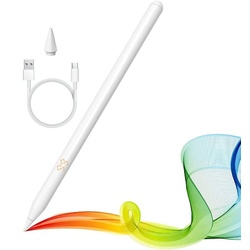 Aoucheni Eingabestift Stylus Stift,Stylus Pen für iPad 2018-2022, Weiß weiß