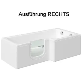 hak Handelsagentur Koch Solarna Badewanne mit Tür 170 x 85 cm (170 x 85/70 cm) rechts