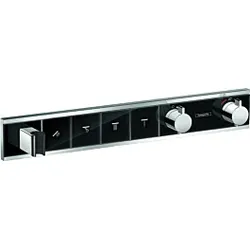 Hansgrohe RainSelect Brausethermostat 15357600 chrom-schwarz, für 4 Verbraucher