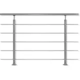 DOLLE Geländerset Edelstahl 150 cm Bodenmontage