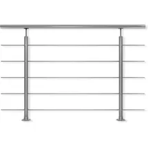 DOLLE Geländerset Edelstahl 150 cm Bodenmontage