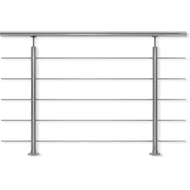 DOLLE Geländerset Edelstahl 150 cm Bodenmontage