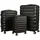 Relaxdays Koffer-Set 3-tlg. schwarz