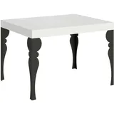 Itamoby Ausziehbarer Tisch 80x120/204 cm Paxon White Ash Anthrazit Gestell