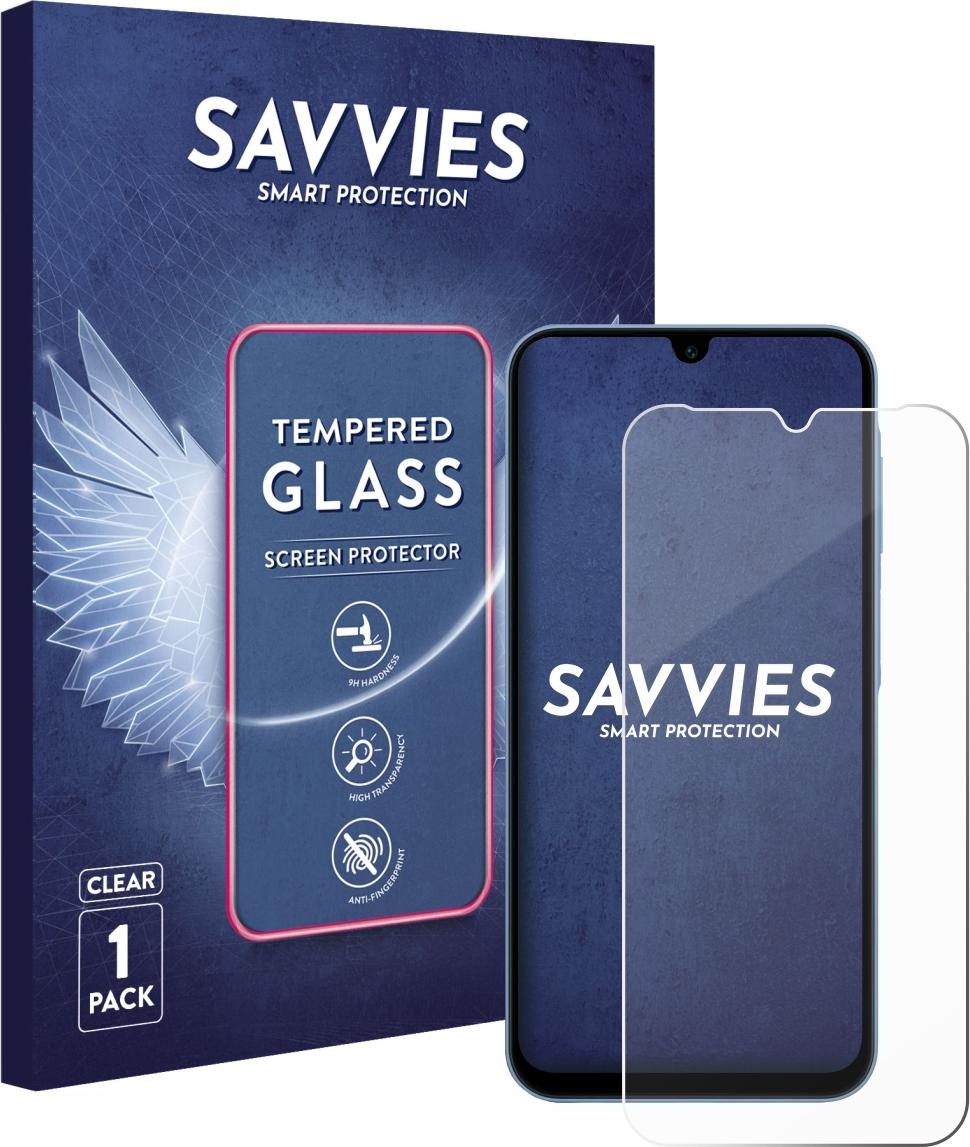 Savvies Panzerglas Schutzglas Displayschutz (1 Stück, Galaxy A15), Smartphone Schutzfolie