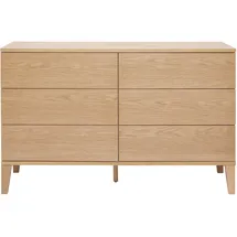 miliboo Kommode mit 6 Schubladen 120 x 0 x 0 cm Braun