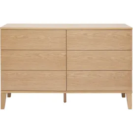 miliboo Kommode mit 6 Schubladen 120 x 0 x 0 cm Braun