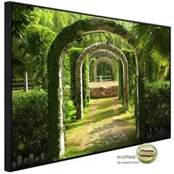 papermoon Infrarotheizung »EcoHeat - Pergola Garten«, Matt-Effekt - bunt