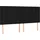 vidaXL Kopfteile 4 Stk. Schwarz 80x5x78/88 cm Stoff
