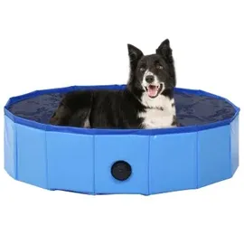 vidaXL Hundepool Faltbar Blau 80 x 20 cm