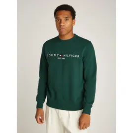 Tommy Hilfiger Sweatshirt » LOGO SWEATSHIRT mit Rundhals und Stickerei«, unifarben, casual, regular fit, Baumwollmix, Rundhals, Gr. 3XL, Ornamental Green, , 99398321-XXXL