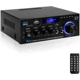 Hifi-Verstärker AK45 Mini Bluetooth Stereo-Audioverstärker Receiver 12V/ 220V 40