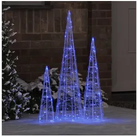 vidaXL Weihnachtsbaum mit 90 LEDs Blau 80 cm