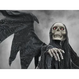 Europalms Halloween Schwarzer Engel 175 cm Schwarz