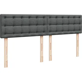 vidaXL Boxspringbett 180 x 200 cm Dunkelgrau