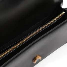 PINKO Love One Mini Umhängetasche Baumwolle/Leather Black/Gold