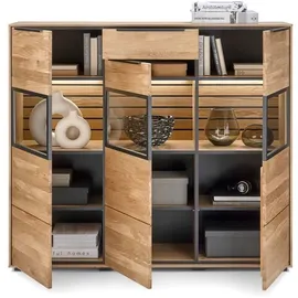 Set One by Musterring Highboard Jackson Braun Eiche