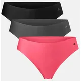 INVISIBLE TANGA - 3-Pack - Schwarz | Grau | Pink - L
