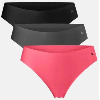 INVISIBLE TANGA - 3-Pack - Schwarz | Grau | Pink - L