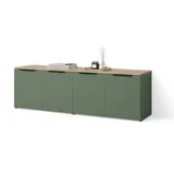 livinity® WOHNWAND Piave Grün 2 Teile