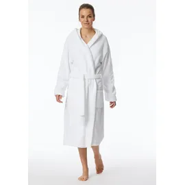 SCHIESSER Bademantel Damen Essentials Weiß L