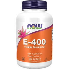 NOW Foods Vitamin E-400 D-alpha-Tocopheryl 250 Weichkapseln