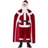NET TOYS Komplettes Weihnachtsmann-Kostüm mit Mütze & Bart - Rot-Weiß XL (56/58) - Außergewöhnliche Männer-Verkleidung Nikolaus - Wie geschaffen für Weihnachten & Weihnachtsmarkt
