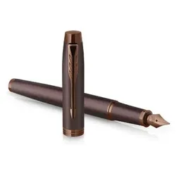 Parker 2190512, Braun, Kartuschenfüllsystem, Blau, Edelstahl, Lack, Edelstahl