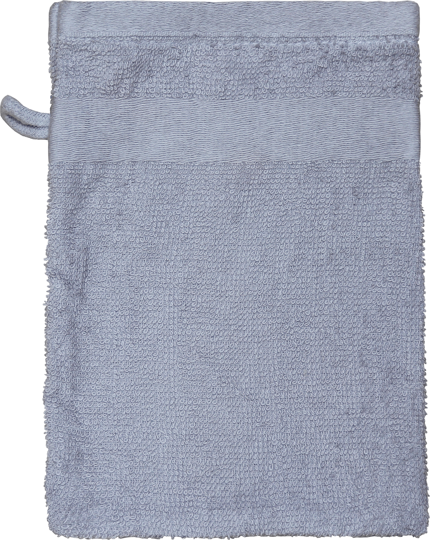 Waschhandschuh – BASIC LINE Luftig-leichter Waschhandschuh mit einer dezenten Bordüre, stein
