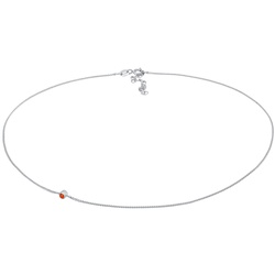Elli Choker Synthetischer Opal Anhänger Trend 925 Silber Ketten   Damen 